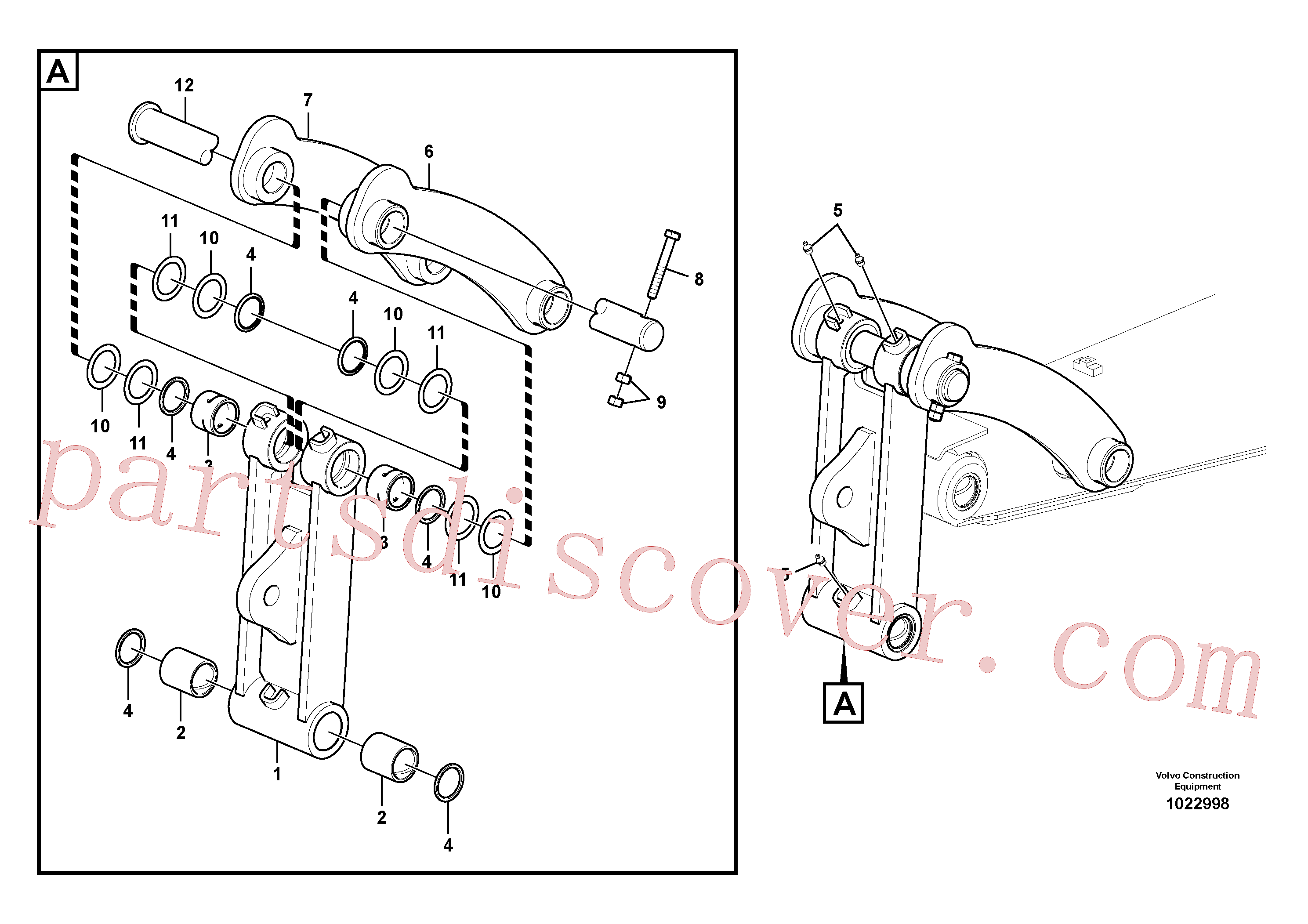 VOE14510770 for Volvo Links to connecting rod(1022998 assembly)