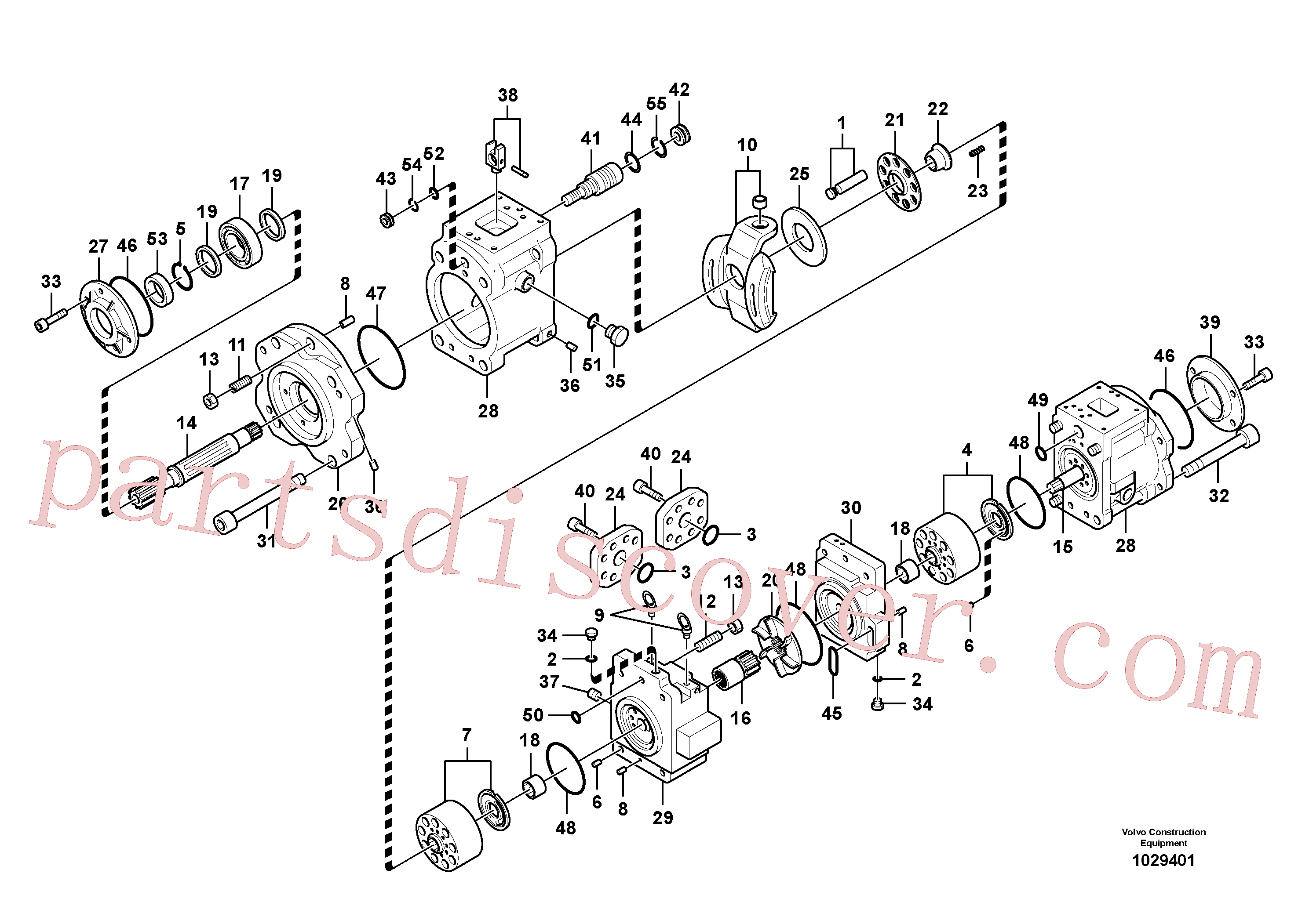 VOE14536026 for Volvo Hydraulic pump(1029401 assembly)