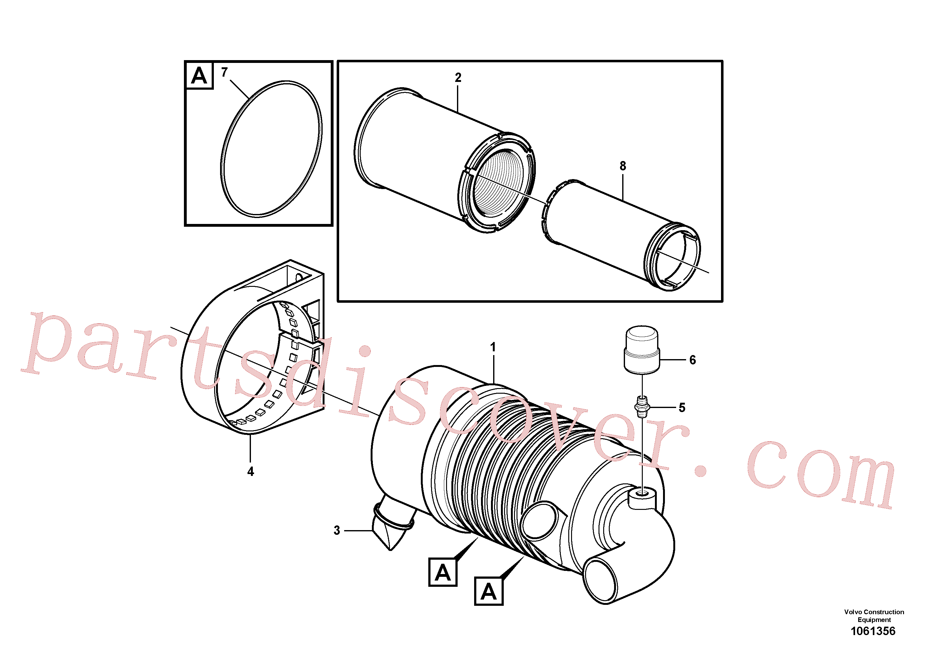 RM59497065 for Volvo Air filter(1061356 assembly)