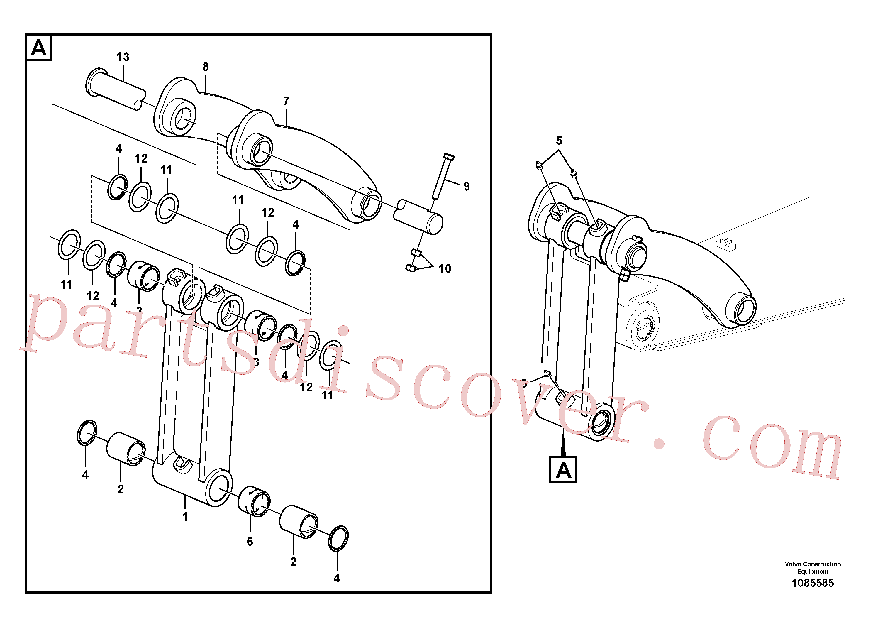 VOE14510770 for Volvo Links to connecting rod(1085585 assembly)