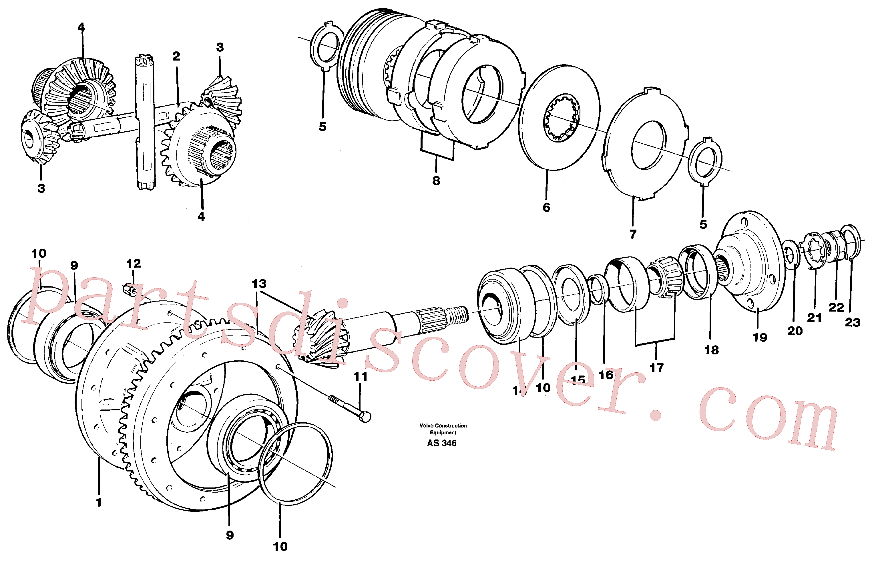 VOE11034321 for Volvo Differential carrier,(AS346 assembly)