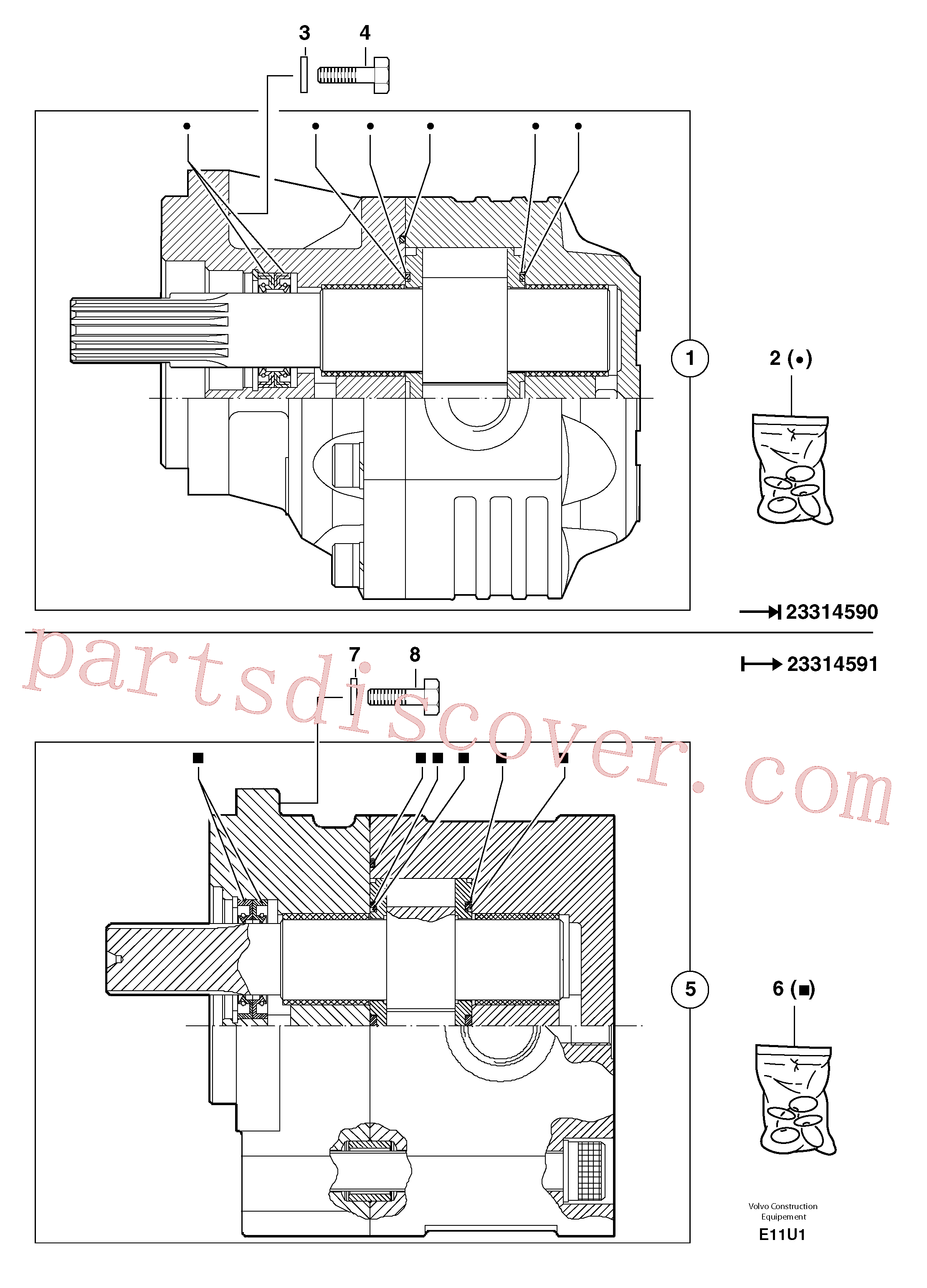 PJ5350137 for Volvo Hydraulic pump(E11U1 assembly)