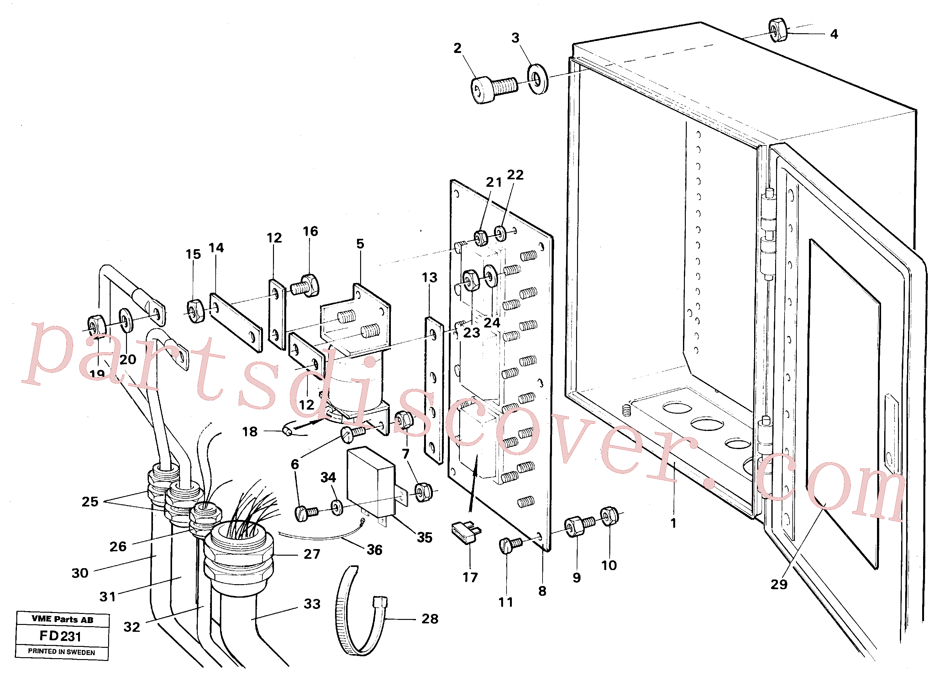 VOE14016533 for Volvo Main fuse box(FD231 assembly)