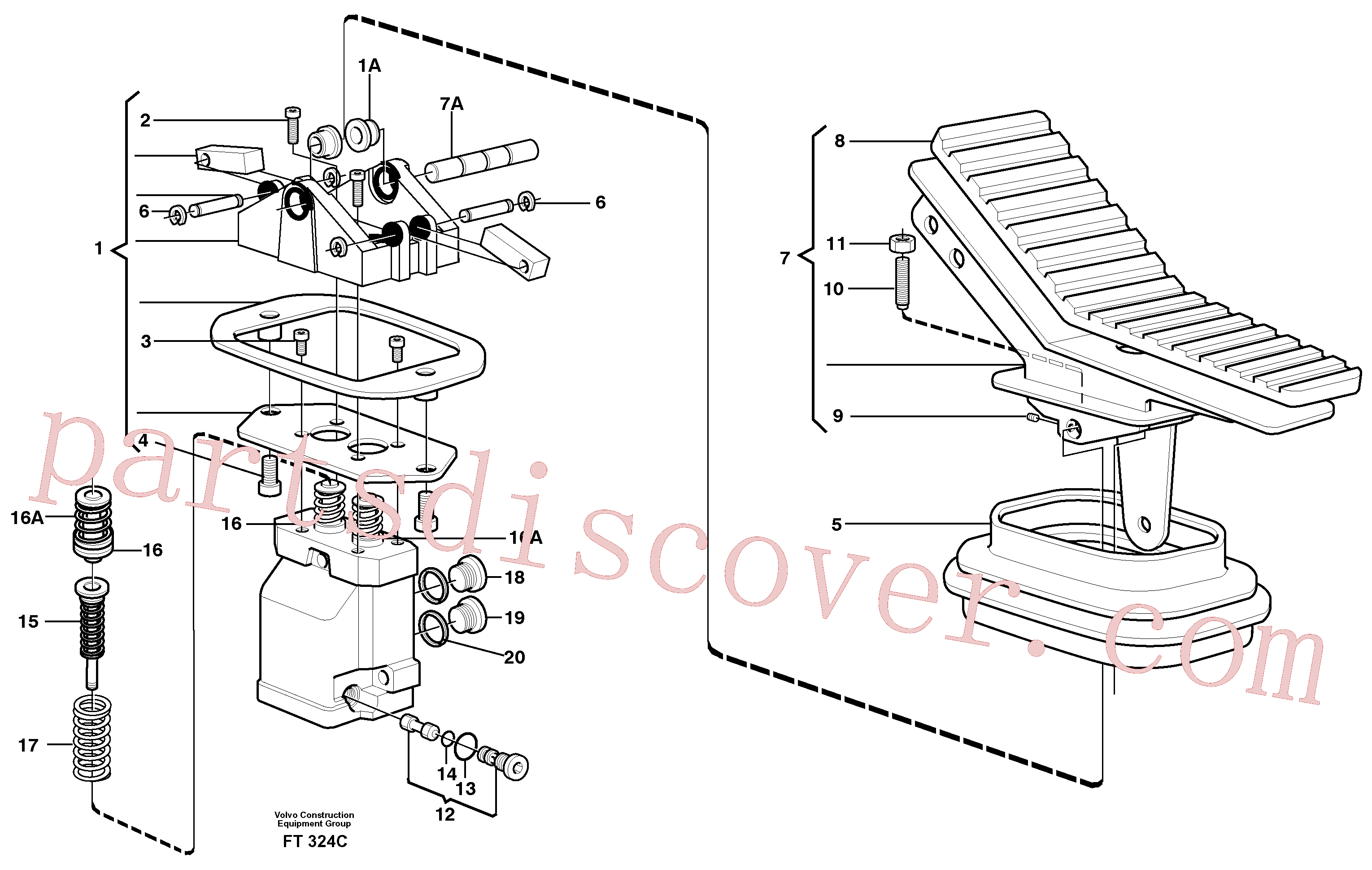 VOE11707828 Pin for Volvo Excavator Parts