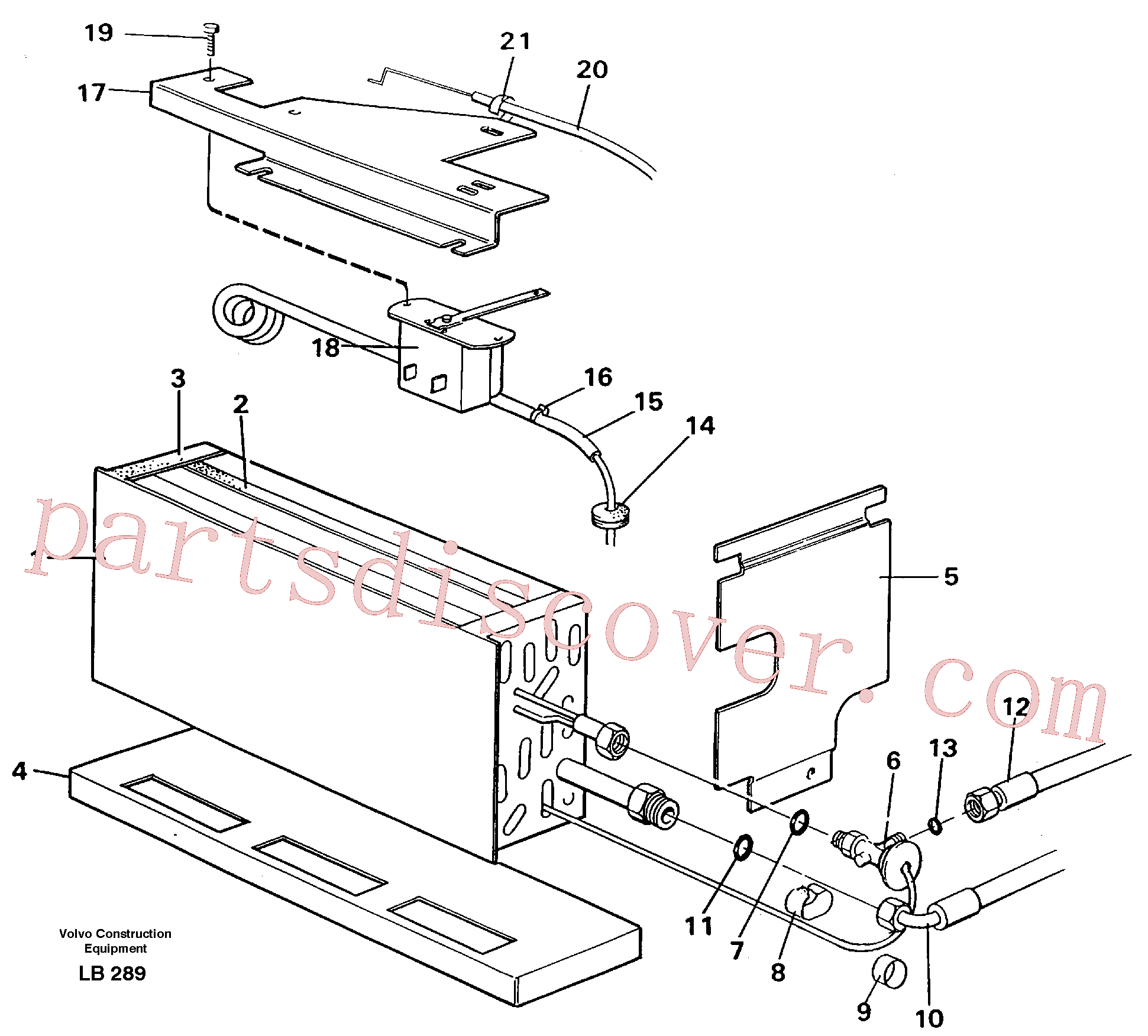 ZM3537507 for Volvo Evaporator with fitting parts, cooling agent R134a(LB289 assembly)